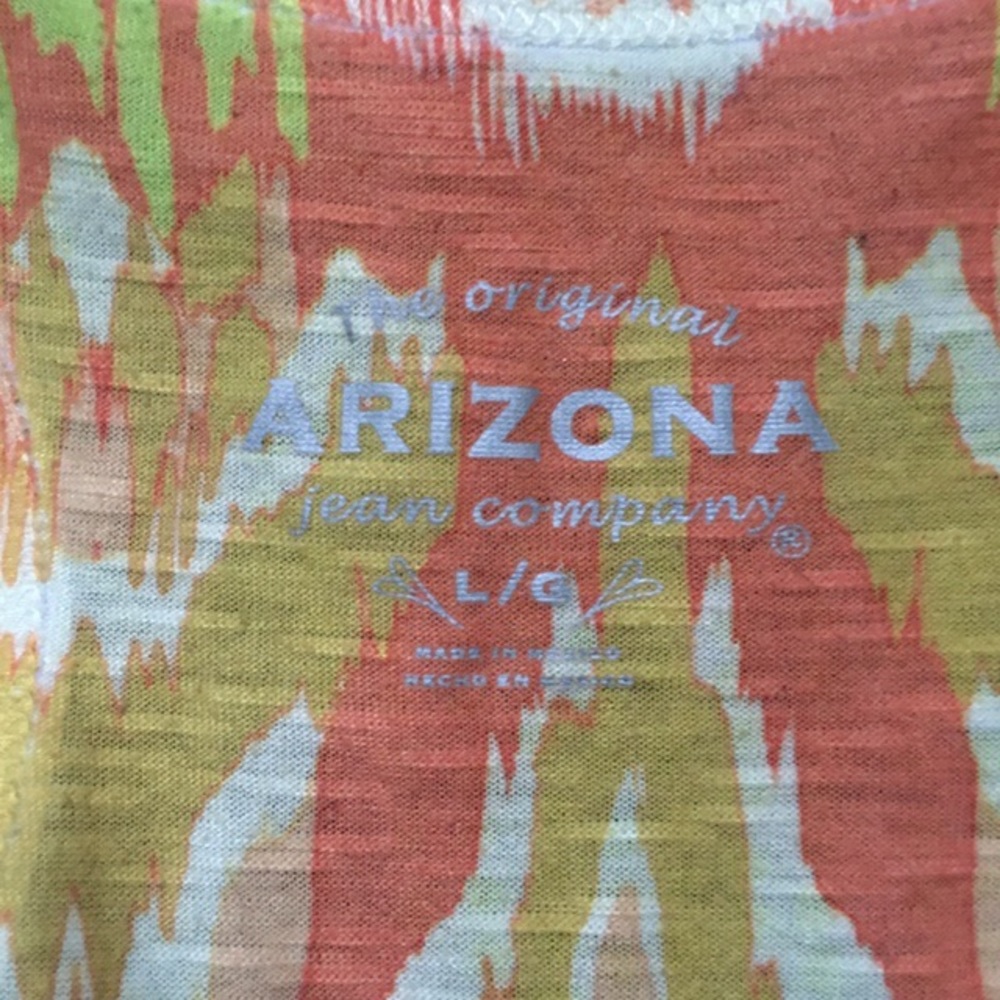 Patterned Racerback Tank Top - Picture 2 of 3